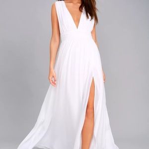 Heavenly Hues White Maxi Dress